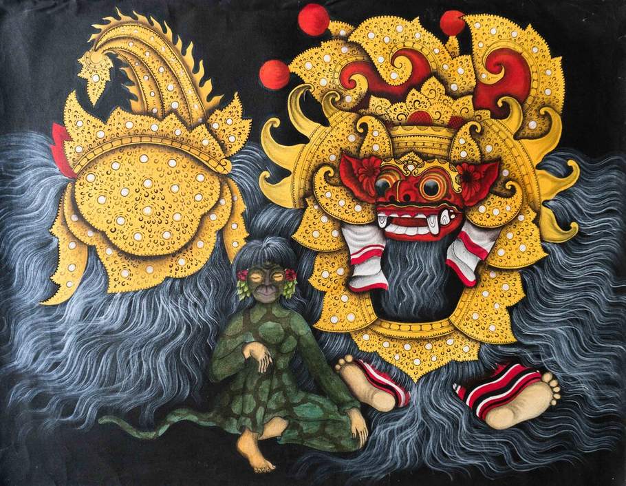 Barong&Monkey Painting