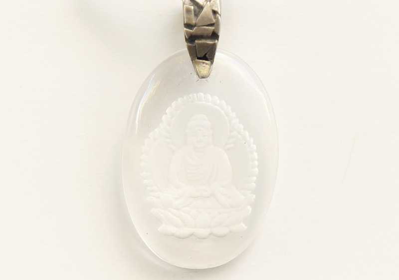 Glass Buddha Pendant