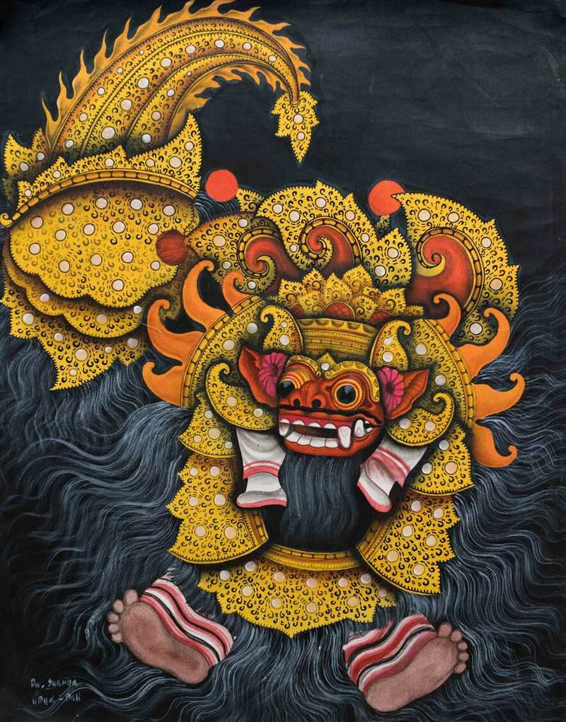 Barong Vertical Painting